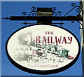 Sign for the Railway public house, Doncaster