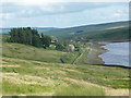 SD9333 : View towards Widdop Lodge next to Widdop Reservoir, Heptonstall by Humphrey Bolton