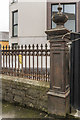 Railings and gatepost