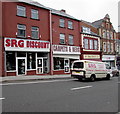 SRG shop and van, Thompson Street, Barry