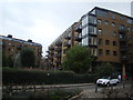 TQ3479 : View of flats on Bermondsey Wall East by Robert Lamb