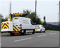 Openreach Versalift van, Dock View Road, Barry