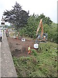 SX9489 : Construction work in Bridge Road, Countess Wear by David Smith