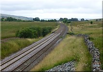 SD7796 : The Settle - Carlisle Railway looking south by Russel Wills