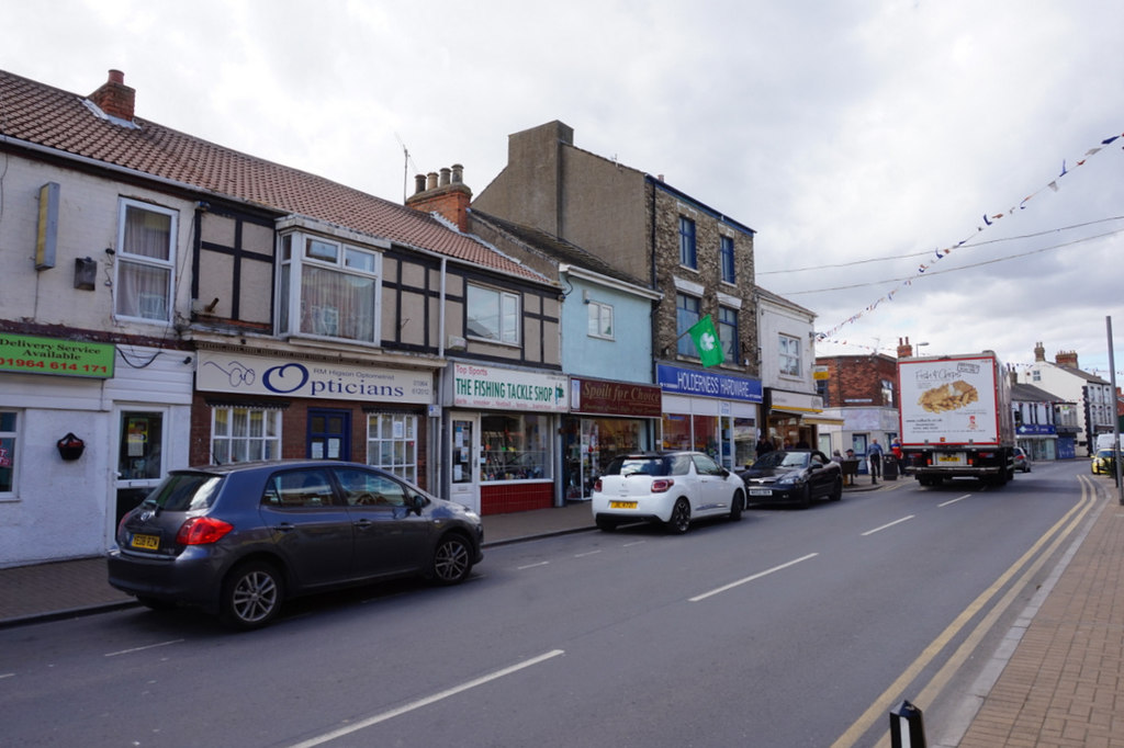 Shops on Queen Street, Withernsea © Ian S :: Geograph Britain and Ireland