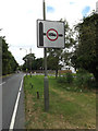 TQ4065 : Roadsign on the B265 Baston Road by Geographer