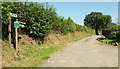 Farm lane to East Quince