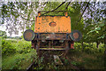 SJ2165 : Derelict locomotive near Mold, Flintshire (2) by Mike Searle