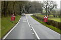 SO0456 : Sharp Bend on the A483 by David Dixon