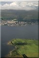 Largs across Great Cumbrae Island: aerial 2016