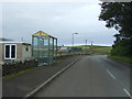 Bus stop and shelter near Scrabster Mains