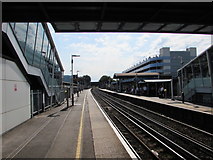 SU4416 : Between footbridges at Southampton Airport (Parkway) railway station by Jaggery