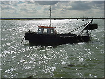 TQ8385 : Boats at Leigh-on-Sea by Marathon