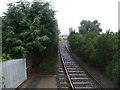 Railway line heading south west from Golspie Railway Station