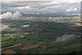 Across Middleham Low Moor to Leyburn: aerial 2016