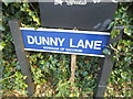 Dunny Lane sign, Chipperfield