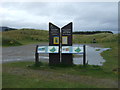 Information board and car park, Littleferry