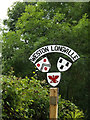 TG1115 : Weston Longville Village sign by Geographer