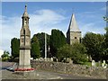 War memorial and Burwash church