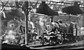 SJ3205 : Latter day scene inside Croes Newydd (Wrexham) Locomotive Depot, 1966 by Ben Brooksbank