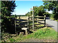 Stile off Cooksey Green Lane, Worcestershire