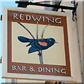 Redwing Bar & Dining name sign, Lympstone