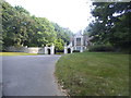 The entrance to Witley Park on Lea Coach Road