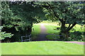 Footpath into Memorial Park Meadows, Pontllanfraith