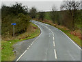 Footpath Crossing the B4520 near Pen-y-garreg