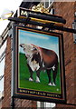 Sign for the Smithfield Hotel, Uttoxeter