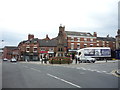 War Memorial and Market Place, Uttoxeter