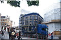 View of the Shipwrights Arms pub from the end of the More London precinct