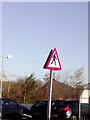 UK Pedestrian Crossing Ahead Sign