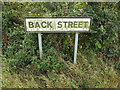 TM0571 : Back Street sign by Geographer
