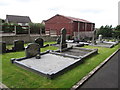 Family burial plots in the graveyard of Hilltown Presbyterian Church