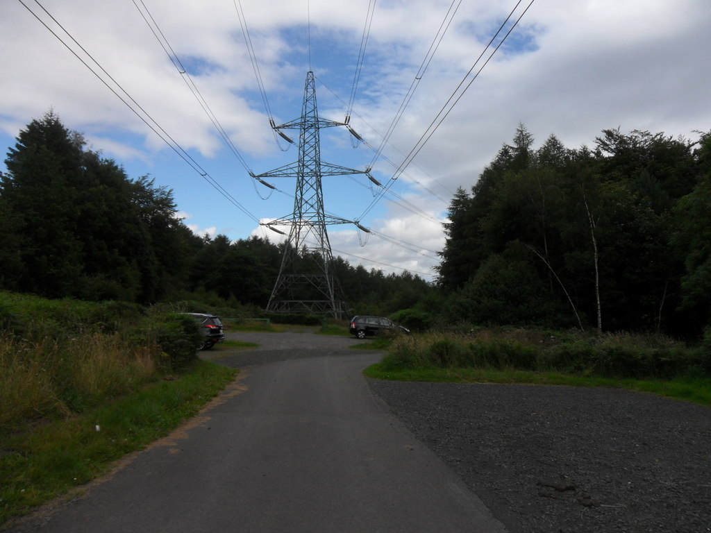 Chopwell Wood Car Park And Pylon Anthony Foster Geogr