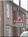 UK School Crossing Patrol Ahead Sign