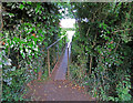 Footbridge across Bushby Brook from north