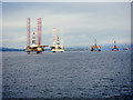 NH7767 : Drilling Rigs in Cromarty Firth by David Dixon