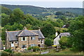 Looking down on Stoney Middleton from the Eyam path