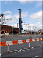 SJ8298 : Ordsall Chord Construction, Piling for New Bridge To Cross Trinity Way by David Dixon