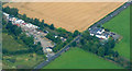 Former Houston and Crosslee railway station from the air