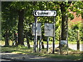 TM1292 : Roadsigns on the B1113 The Turnpike by Geographer