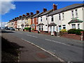 Long row of houses, Barrack Hill, Newport