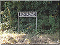TM1191 : Fen Road sign by Geographer