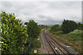 The railway line from Rishton Station