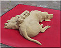 A street artist?s sand sculpture in Galashiels