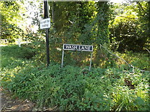 TM1485 : Wash Lane sign by Geographer