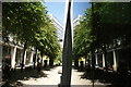 View of 5 Aldermanbury Square reflected in the City Business Library