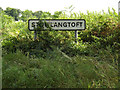 TL9467 : Stowlangtoft Village Name sign on Bull Road by Geographer